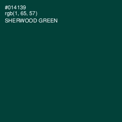 #014139 - Sherwood Green Color Image